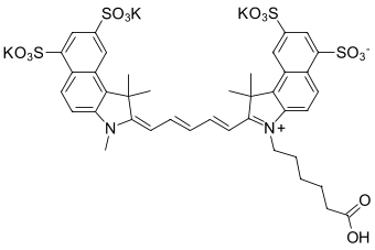 SULFO-CYANINE5.5 КАРБОНОВАЯ КИСЛОТА, 1 MG, 17390
