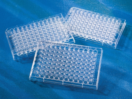 ПЛАНШЕТ СТЕРИЛЬНЫЙ CORNING®, 96-ЛУНОЧНЫЙ ПЛОСКОДОННЫЙ С КРЫШКОЙ, КУЛЬТУРАЛЬНЫЙ, TC, В ИНДИВ.УП., 100 ШТ/КОР., CORNING, 3599